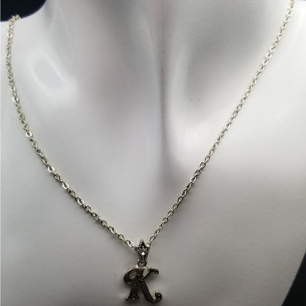 INITIAL K queens crown elegant customized necklace N316